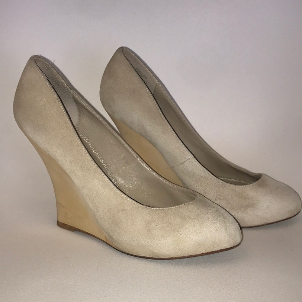 Marciano suede wedge heels